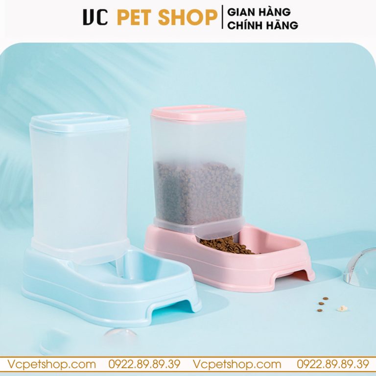 Hộp Đựng Thức Ăn Tự Động Cho Chó Mèo
