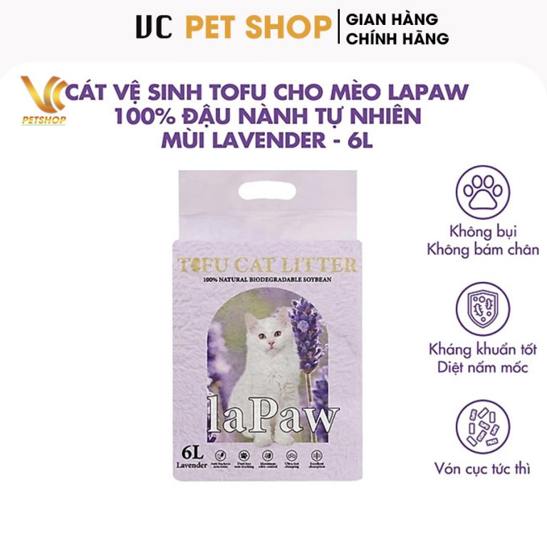 Cát Đậu Nành Cho Mèo Lapaw 6L