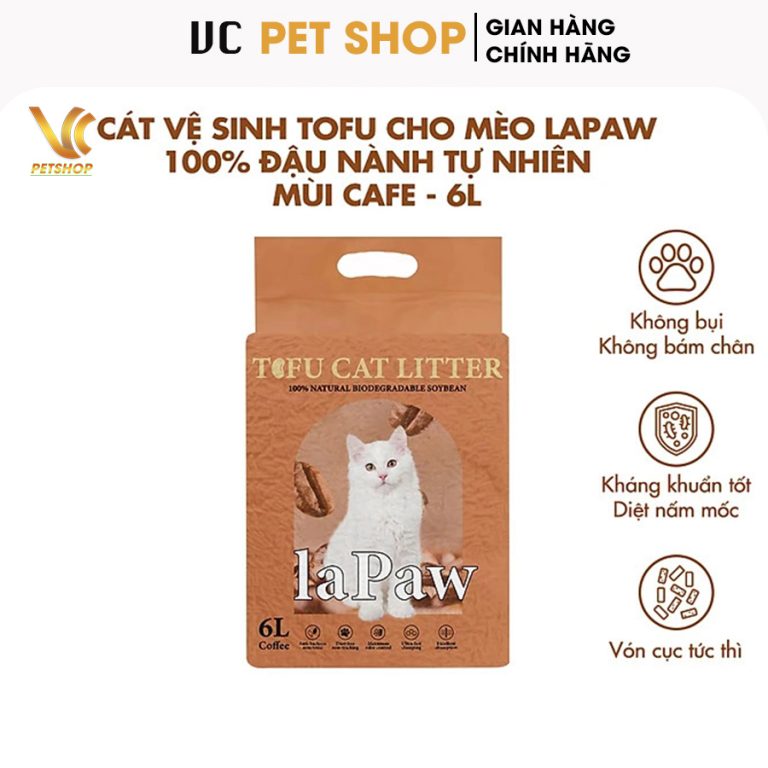 Cát Đậu Nành Cho Mèo Lapaw 6L