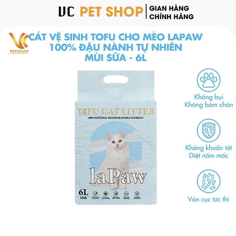 Cát Đậu Nành Cho Mèo Lapaw 6L