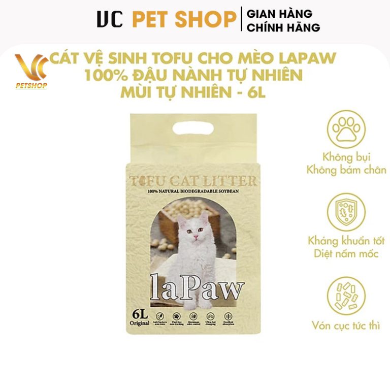 Cát Đậu Nành Cho Mèo Lapaw 6L