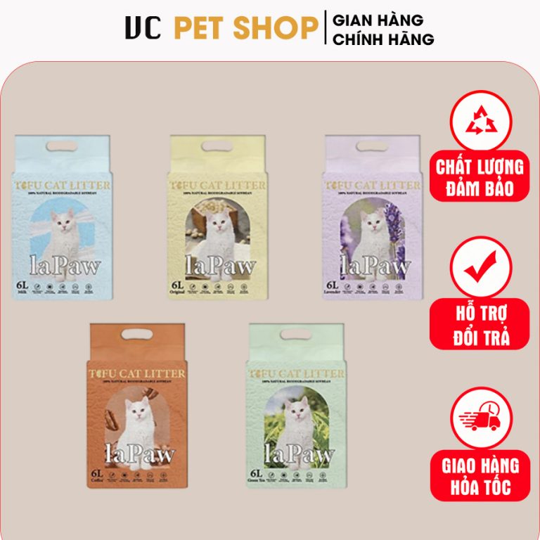 Cát Đậu Nành Cho Mèo Lapaw 6L