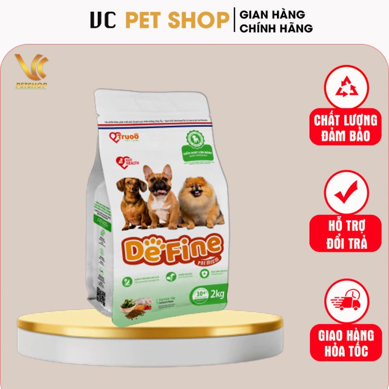Thức Ăn Cho Chó Trưởng Thành Define Giúp Kiểm Soát Cân Nặng