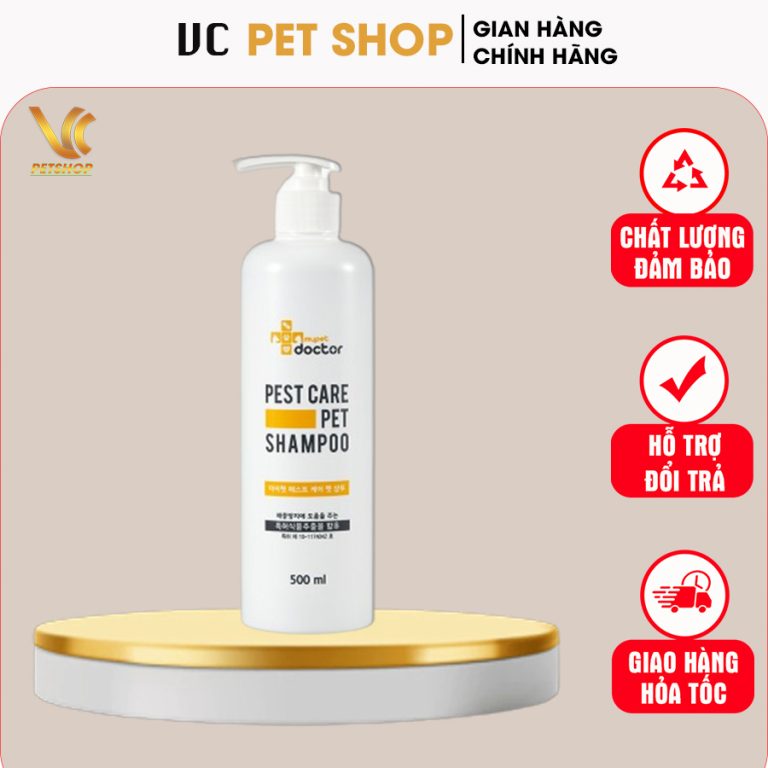 Sữa tắm trị ve rận cho chó mèo Mypet Doctor Pest Care Pet Shampoo 500ml