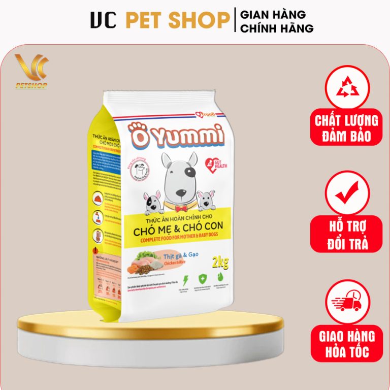 Thức Ăn Cho Chó Con Và Chó Mẹ Giống Lớn Yummi