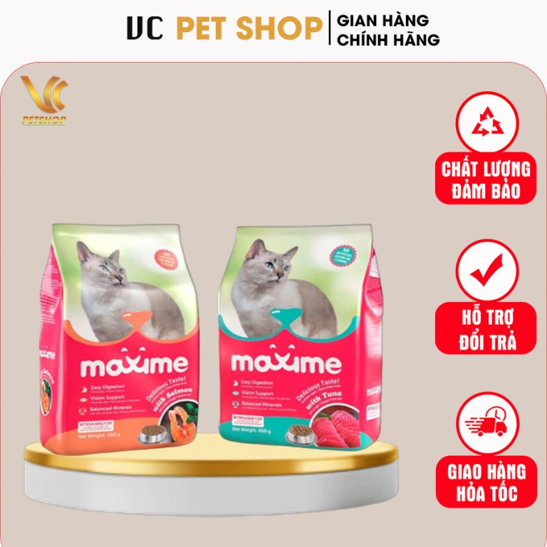 Thức Ăn Cho Mèo Maxime Mọi Lứa Tuổi Gói 400g