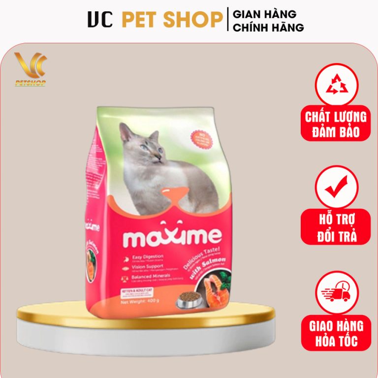 Thức Ăn Cho Mèo Maxime Mọi Lứa Tuổi Gói 400g