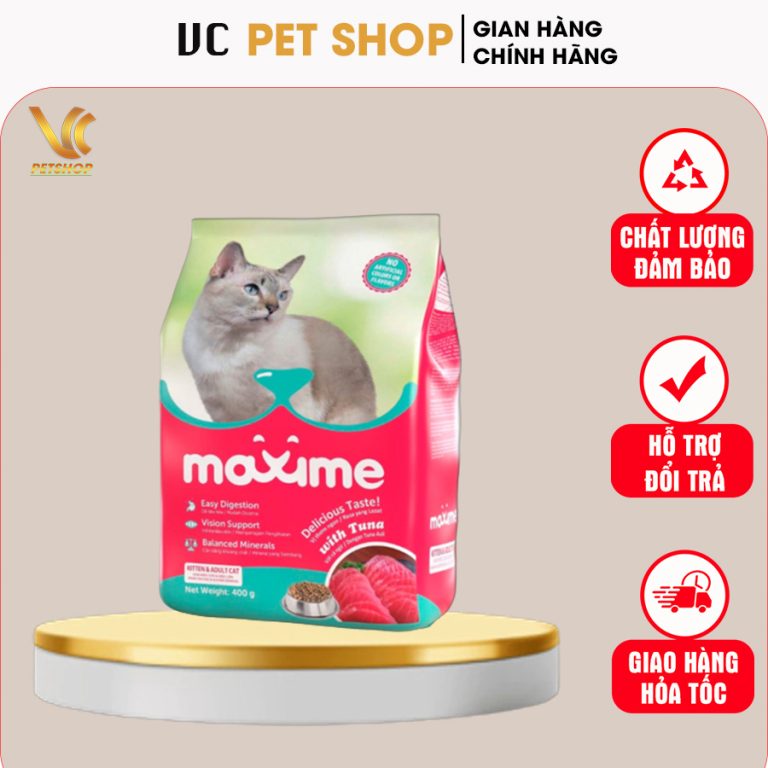 Thức Ăn Cho Mèo Maxime Mọi Lứa Tuổi Gói 400g