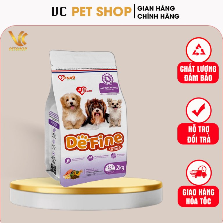 Thức ăn cho chó trưởng thành Define hỗ trợ bảo vệ hệ tiêu hóa