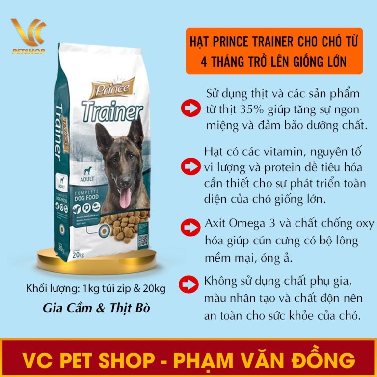 Thức ăn cho chó huấn luyện Prince Trainer