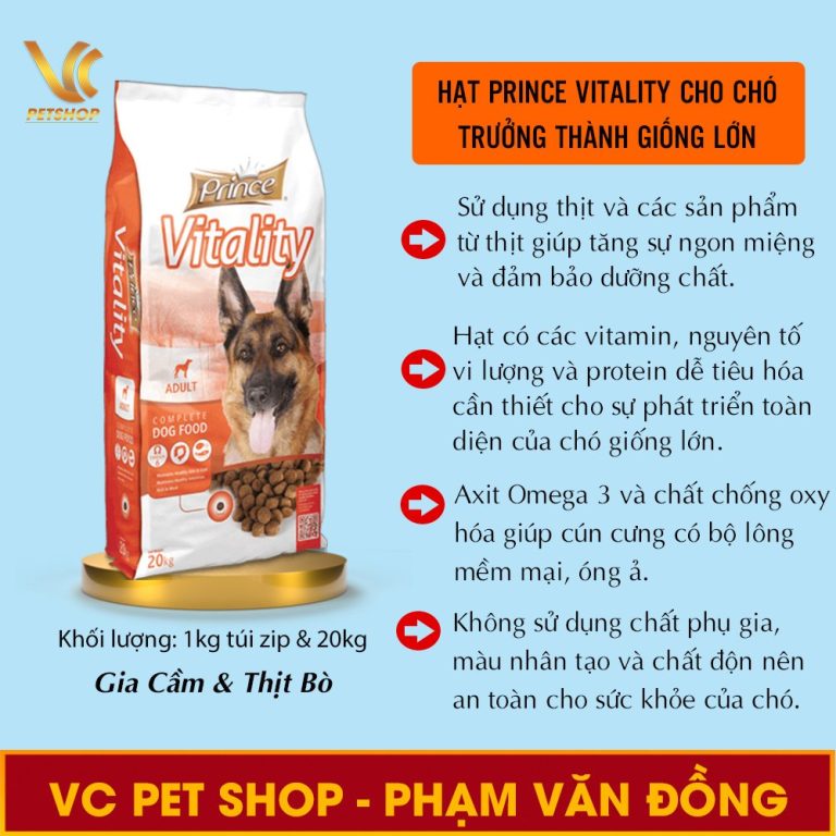 Thức ăn cho chó Prince Vitality