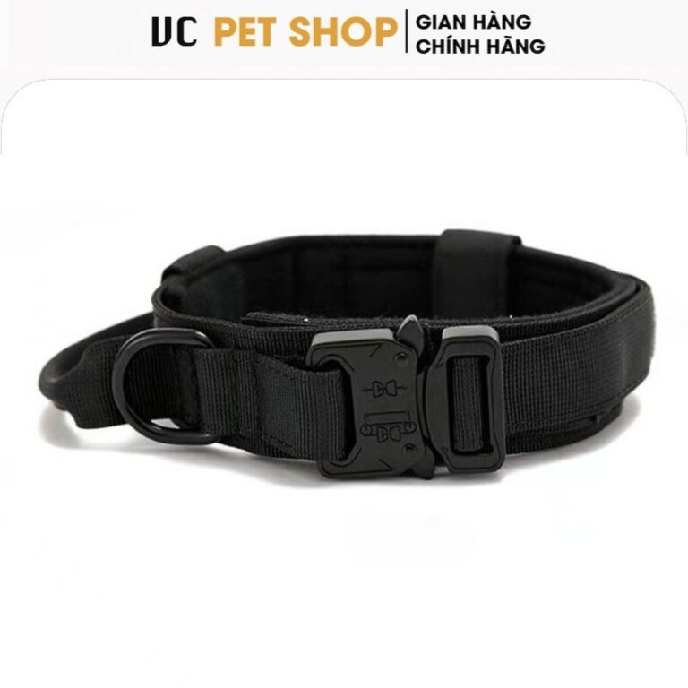 Vòng Cổ Cho Chó Huấn Luyện Cao Cấp Chốt Kim Loại