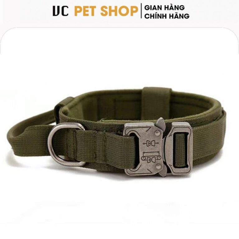 Vòng Cổ Cho Chó Huấn Luyện Cao Cấp Chốt Kim Loại