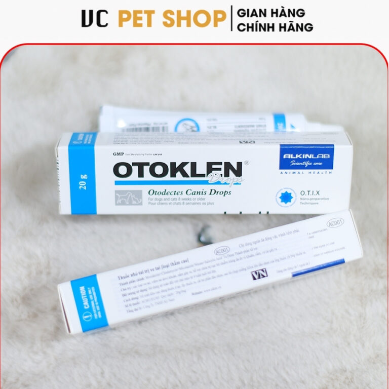 Thuốc Nhỏ Tai Otoklen Trị Ve Rận Tai Cho Chó Mèo