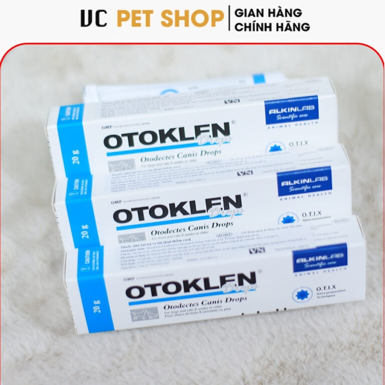 Thuốc Nhỏ Tai Otoklen Trị Ve Rận Tai Cho Chó Mèo